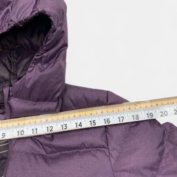 Eddie Bauer Women's 650 EB Down Cirruslite Hooded Purple Winter Puffer Jacket M - Picture 14 of 15